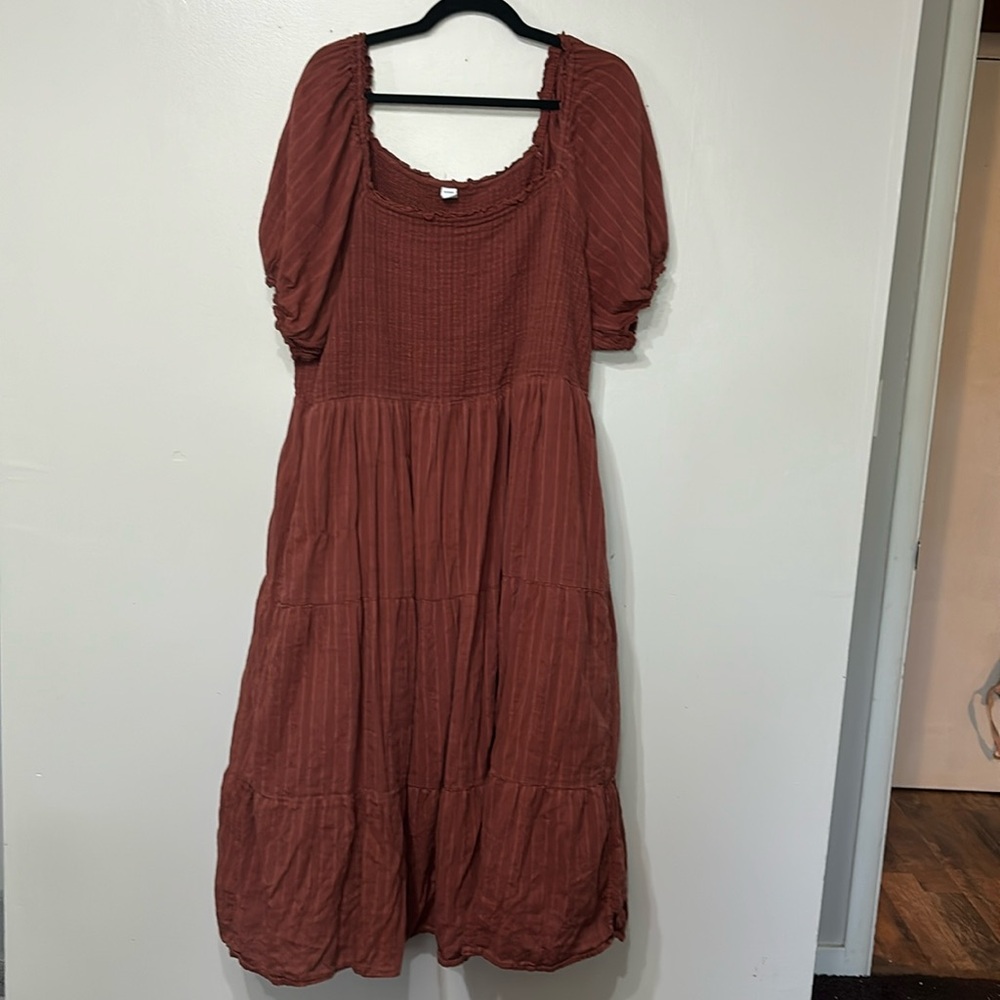 Old navy flowy smock top dress with pockets